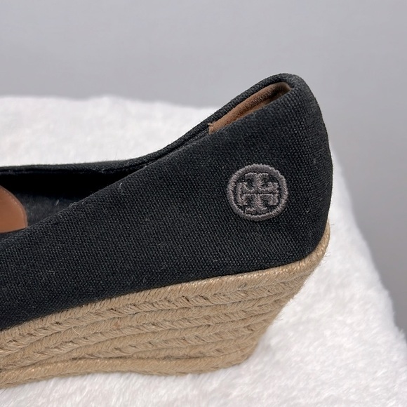 Tory Burch Filipa Black Canvas Espadrille size 9 - Picture 5 of 12